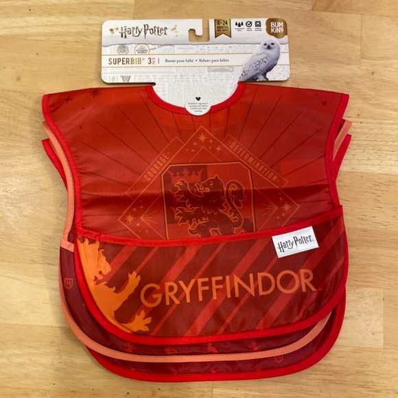 New 6-24m Harry Potter Gryffindor Bumkins waterproof bibs. 3 pack. BNWT. - Picture 9 of 9